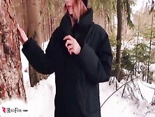 Student Outside Blowjob Cock And Doggystyle Sex In The Forest