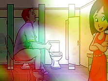 Audio Only - Gay Bathroom Dirty Talk,  Straight Male Gets Shemale Joi