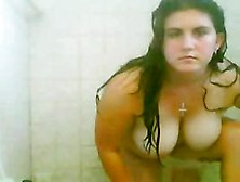 Bulky Plumper Ex Gf Shaving Her Vagina During Her Shower