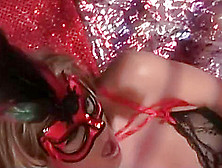 Hot Blonde Is Red Mask In Fantasy Fuck Romp