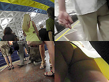 Bubble Butt Of A Hot Blonde Seen In Upskirt Mov
