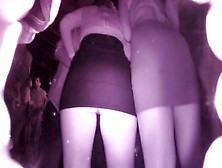 Revealing Skirts In A Night Club