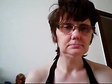 Miserable Hairy Granny On Webcam