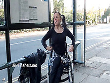 Paraprincess Outdoor Exhibitionism And Flashing Wheelchair