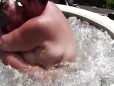 Fat Woman And Her Partner Are Having Sex In The Jacuzzi