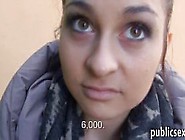 Pretty Czech Girl Pussy Nailed In Public For Some Money