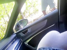 Fellatio Into Vehicle - Stranger Voyeur Caught And Watched Us
