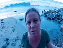 Erin Electra - Giving Mom A Creampie While Out Walking On The Beach Pov
