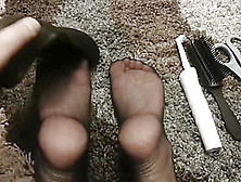 Tickling Wife's Nylon Feet