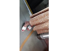 Cute Feet In Metro