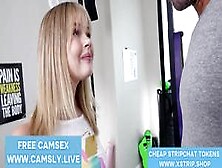 Exxxtra Small Onlyfans - Tiny Cute Stepdaughter Coco Lovelock Gives Stepdaddy A Sloppy Blowjob During Workout