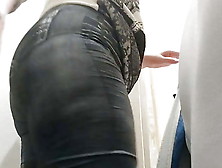My Big Ass Trying On Some Leggings In The Shop - Love It All