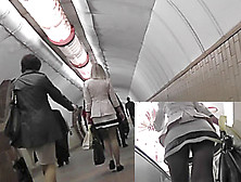 This Xxx Upskirt Action Was Filmed In The Subway