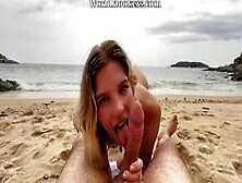 Hot Stranger Didn’T Refuse To Swim Naked And Offered Fuck Her On The Beach ? Anastangel