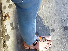 Candid Indian Girl Feet Need Pedi 3