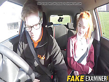 Youthful Ginger-Haired Tramp Pussy Examined At Her Driving Test