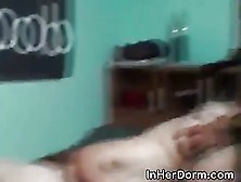College Girls Fucked And Facial At Dorm Room Party