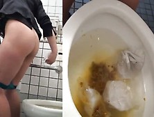 Girl Pooping On The Toilet