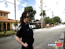 Big Titted Cops Riding An Illegal Boner Hard
