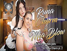 Runa Charm And Mia Blow In Mia Teaches Porn To Pt.  2