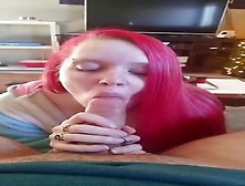 Redhead Licks Cock