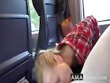 Amateur Public Blowjob In Train