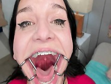 Tianna Ring Gagged And Drooling,  What A Tongue!