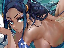 Nessa & Sonia Coach Their Submissive Biotch In Anime Jerk Off Instructions