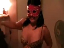 Latina Girl Fucked With A Cute Mask On