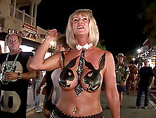 Ladies At Mardi Gras Demonstrate Their Sexy Body Paint