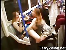 British Lesbians Fuck Inside Bus