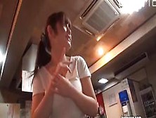 Cute Waitress Sucking My Dick