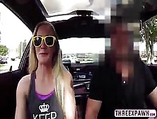 White Skinny Babe Enjoys Blowing Cock Inside The Car And Gets Pussy Fingered In The Pawnshop