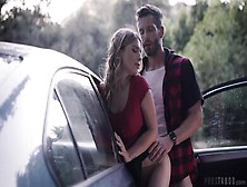 Kristen Scott Licked And Fucked On The Shitty Car