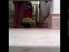 Spying Booty Teen In A Fitting Room