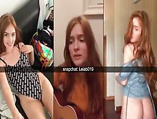 Blonde Teen Singing While Naked On Snapchat