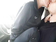 Stranded In The Cold: Sexy Pair Warms Up Car- Screaming Schlong Ride Orgasms