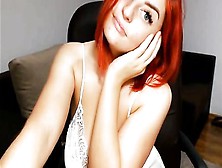 Lardy Redhead Teenage Rubbing Her Cunt On Webcam