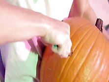 Interracial Pumpkin Pumping - Halloween Unique