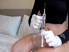 2 Injections In The Ass And Anal Masturbation