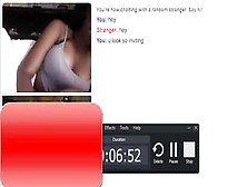 Ebony Babe In Bed Flashes Perky Tits - [Omegle Stranger #2]