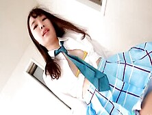 Schoolgirl Mio Ito Pulls Panties Aside To Get Stepbrother's Dick