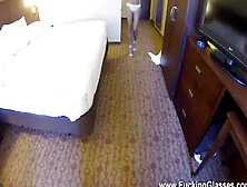 Hotel Room Spy Glasses Fuck