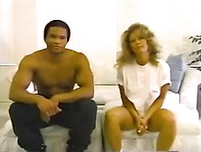 90's Interracial Blonde Taking A Bbc