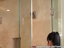 Comely Buxomy Hussy In Oil Massage Porn Movie