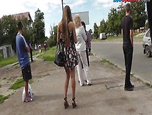 Young Girl In Sexy Panties In The Vouyer Upskirt Video
