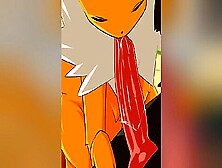Pokemon Jolteon Got Cum In Pussy After Sex