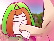 Minecraft Creeper-Girl Sucks Dick And Gets Fucked After! Porn Uncensored
