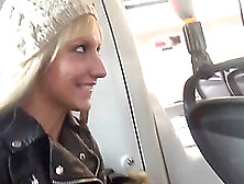 Nice Blond Teen Sucking Dick And Fucking In Public Bus