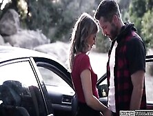 Blonde Is Fucked Outdoors By A Stranger